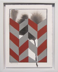 Kimberly Trowbridge (untitled) 2012 Gouache, and sumi ink on paper, mounted in wooden frame, 7" x 5.5"