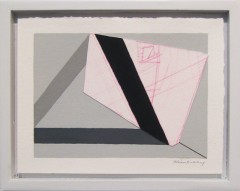 Kimberly Trowbridge (untitled) 2012 gouache and etching collage on paper, mounted in wooden frame, 7" x 5.5"