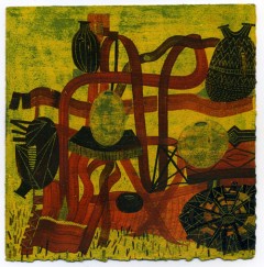 Robert Hardgrave "Wishing-Well" (2012) Ink, gouache and crayon on paper 6" x 6"